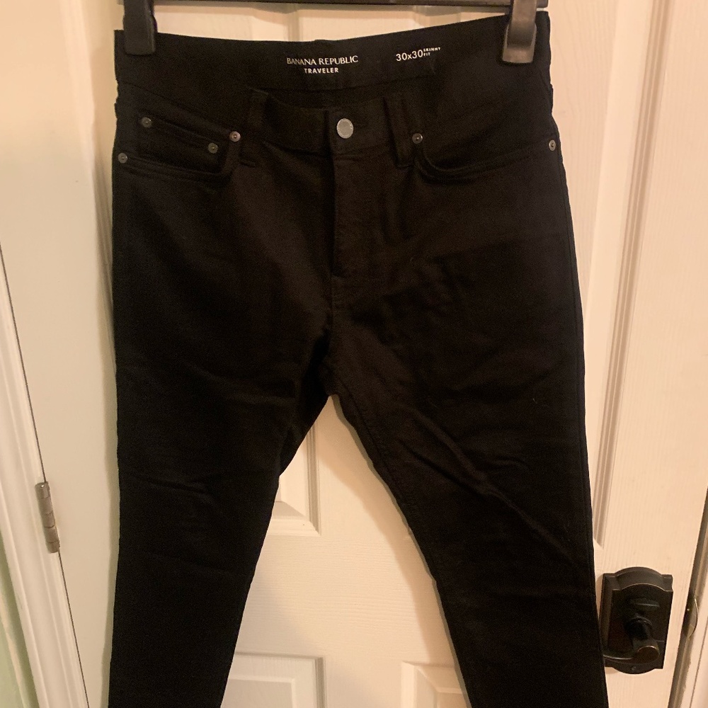 Black Skinny Fit Pants -